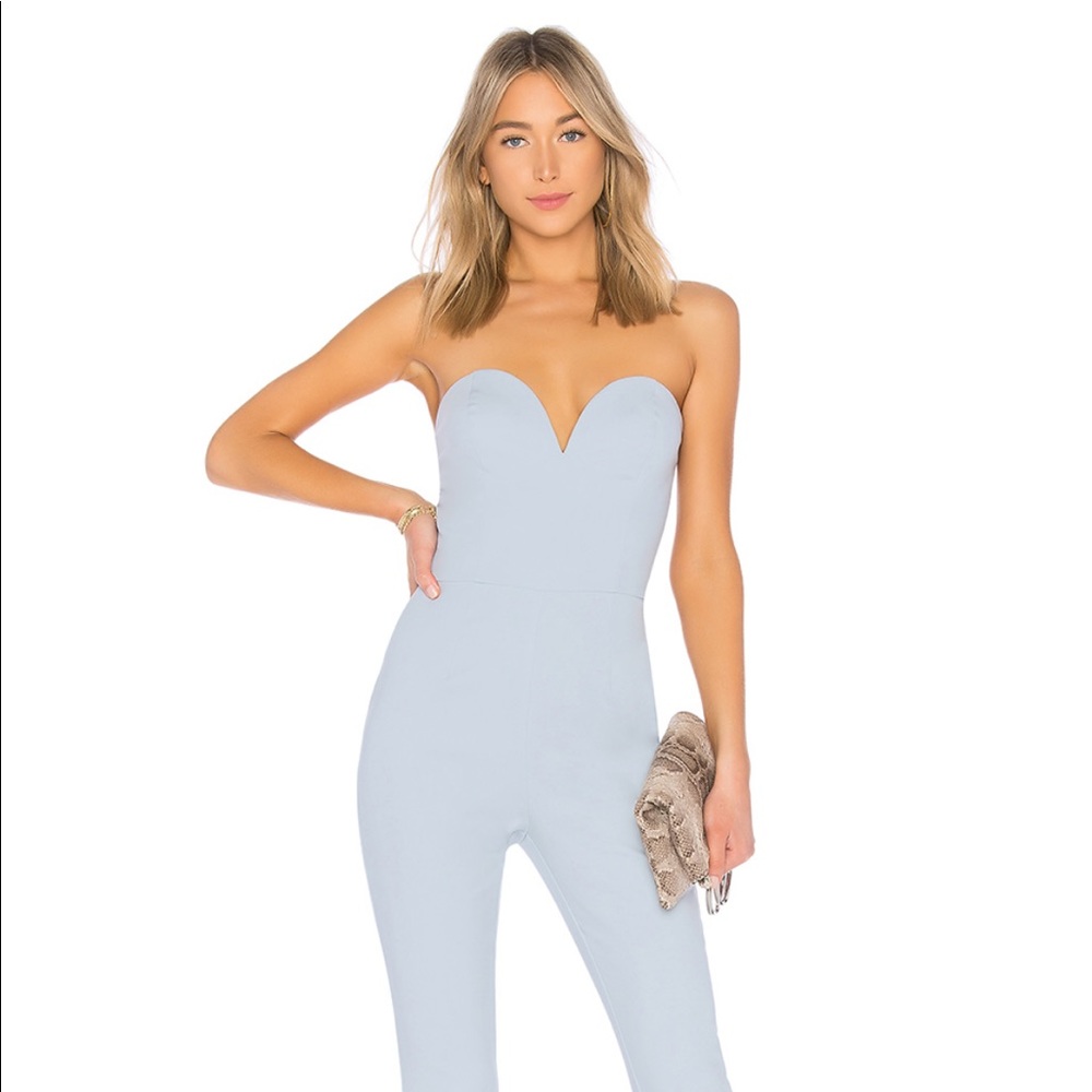 Revolve - by the way - blue jumpsuit (xs)
